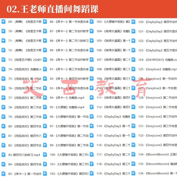 图片[3]-王梦研老师直播间美女舞蹈课程网红舞热门古风现代舞成品舞零基础教学-资源分享