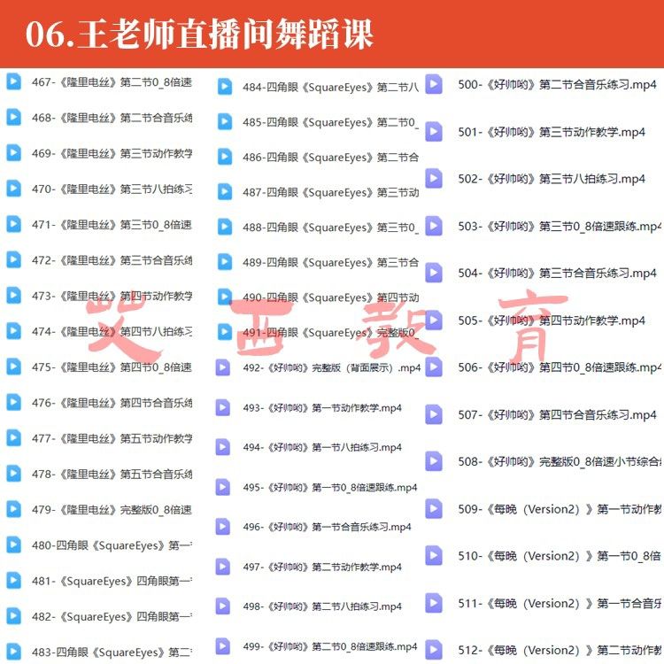 图片[7]-王梦研老师直播间美女舞蹈课程网红舞热门古风现代舞成品舞零基础教学-资源分享