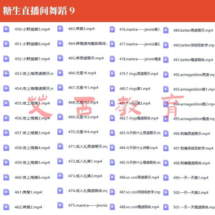 图片[10]-糖生直播间成品舞教学基本功自学抖音美女热舞网红舞流行古风镜面分解-资源分享