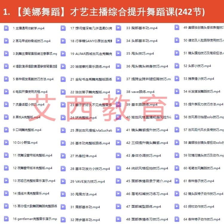 图片[4]-美娜才艺美女主播综合提升舞蹈课独创热门舞蹈提升课包才艺零基础教学-资源分享