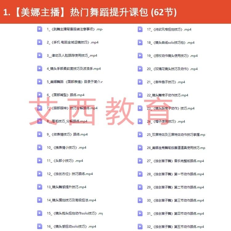 图片[2]-美娜才艺美女主播综合提升舞蹈课独创热门舞蹈提升课包才艺零基础教学-资源分享